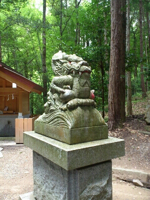 真名井神社の狛犬が龍(狛龍)