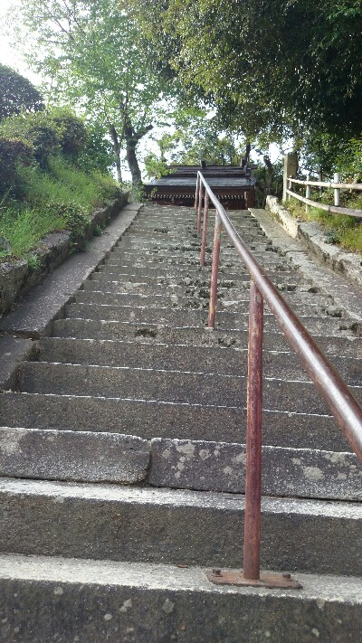 白鬚神社の長い階段