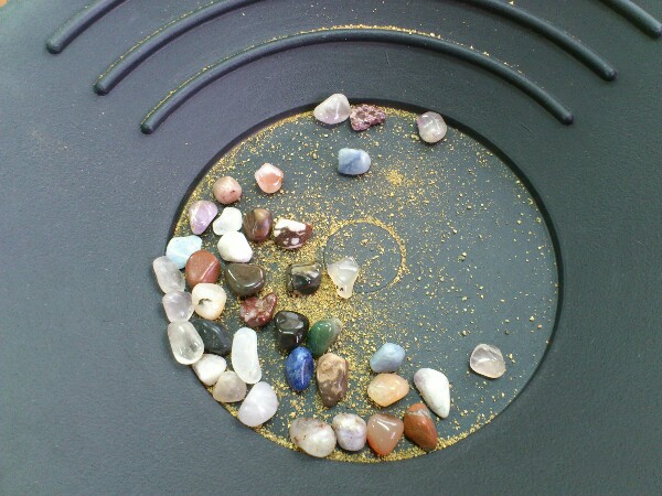 天然石のすくい取りの成果