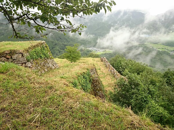 竹田城跡の花屋敷跡