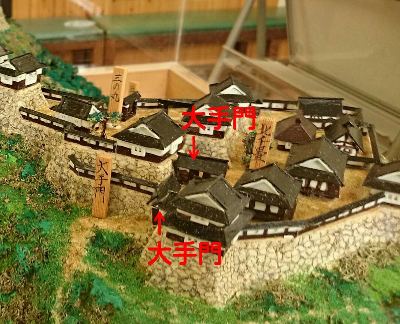 竹田城跡のイメージ模型