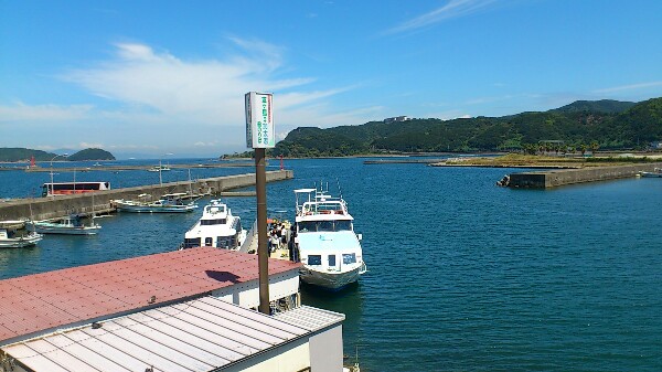 友ヶ島へ向かう船着き場