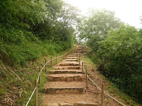 竹田城跡の階段