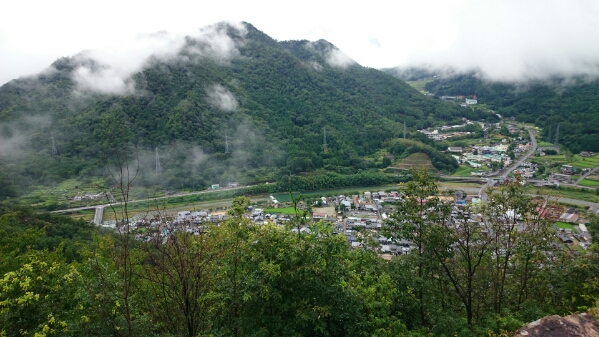 竹田城跡から見た景色