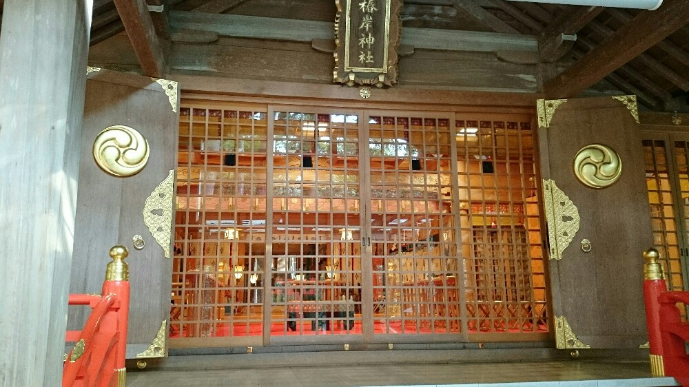 天之細女命を祀る椿岸神社の本殿