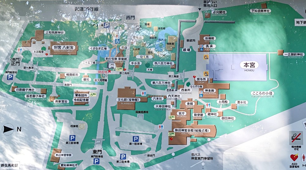 熱田神宮の全体図