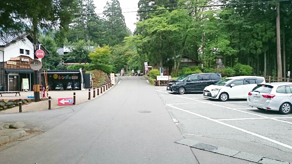 平泉寺白山神社の駐車場場所