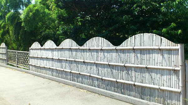 竹の径の海道垣