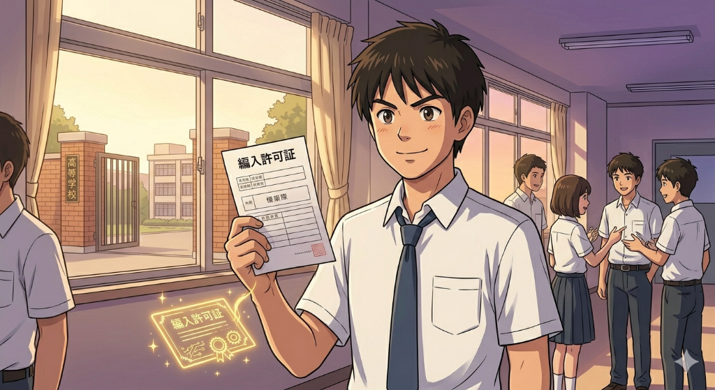 高専合格へと実を結んだ瞬間。合格書を手に喜ぶ学生