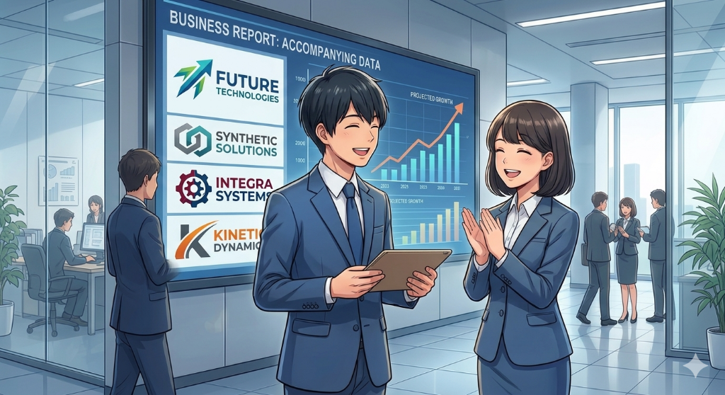 工業高校生が就職活動をしている様子